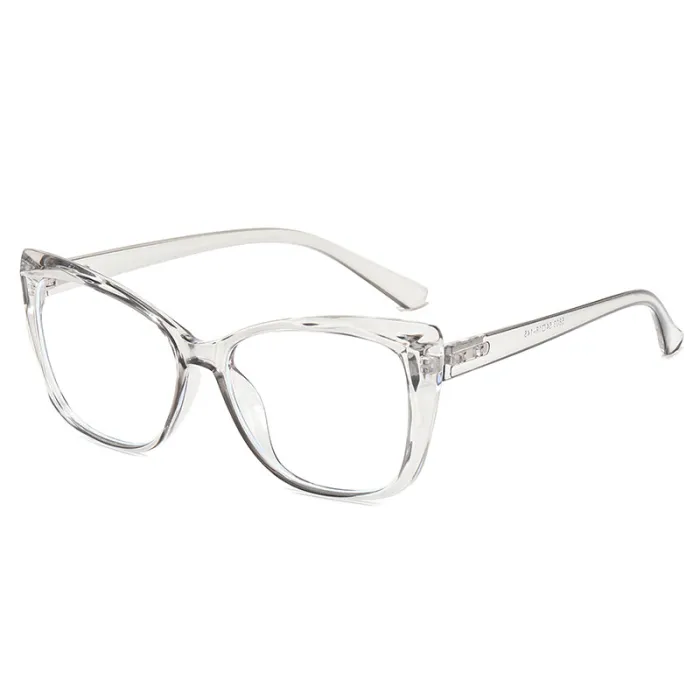 Women Cat Eye Blue Light Blocking Spring Hinges Office Computer Eyeglasses