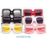 Girls Bling Bling Sun Shades Cool Square Sunglasses for Children