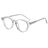 Retro Round Frame Eyeglasses TR90 Blue Light Blocking Glasses