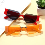 Half Frame Tinted Women Sunglasses