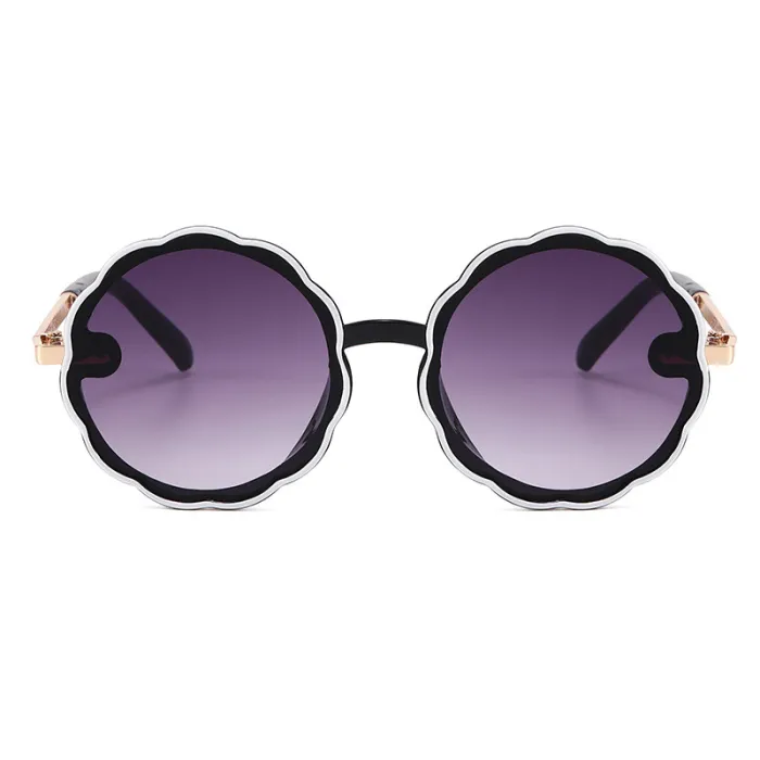 Small Cute Round Sunflower Children Sunglasses