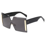 Women Sun glasses Tinted Rimless Oversize Square Sunglasses