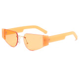 Half Frame Tinted Women Sunglasses