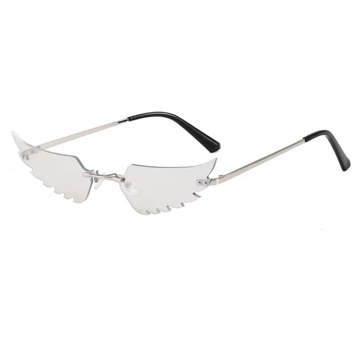 Rimless Angle Wings Sunglasses