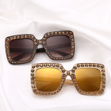 Women Oversized Bling Rhinestone Crystal Sunglasses