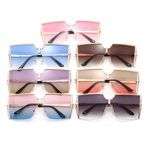Women Tinted Oversized Square Shades Sunglasses