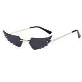 Rimless Angle Wings Sunglasses