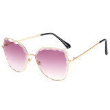 Designer Diamond Cut UV400 Women Oversize Cat eye Shades Sunglasses