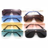 One Piece Tinted Lens Women Ladies UV400 Rimless Sunglasses