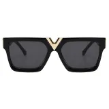 Men Women Square Oversized Designer Shades Sunglasses