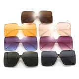 Big Frame One Piece Oversized UV400 Women Shades Sunglasses