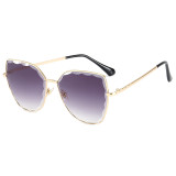 Designer Diamond Cut UV400 Women Oversize Cat eye Shades Sunglasses