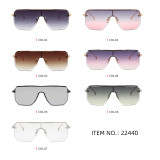 Semi-rimless Gradient Sunglasses
