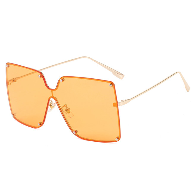 Big Frame One Piece Oversized UV400 Women Shades Sunglasses