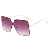 Big Frame One Piece Oversized UV400 Women Shades Sunglasses