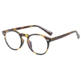High Quality Propionate Temples TR90 Round Oval Eyeglasses Frame with Blue Light Blocking Lenses