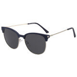 Half Rim Polarized Fashion Driving Sunglasses for Men and Women