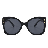 Oversized Fashion Women Black Shades Sunglasses
