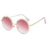 Round Diamond Cut Tinted Gradient UV400 Women Shades sunglasses
