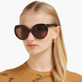 UV400 Plastic Round Women Sporty Butterfly Sunglasses