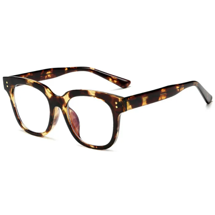 High Quality TR90 Frame Propanoic Acid Temples Square Blue Light Blocking Glasses