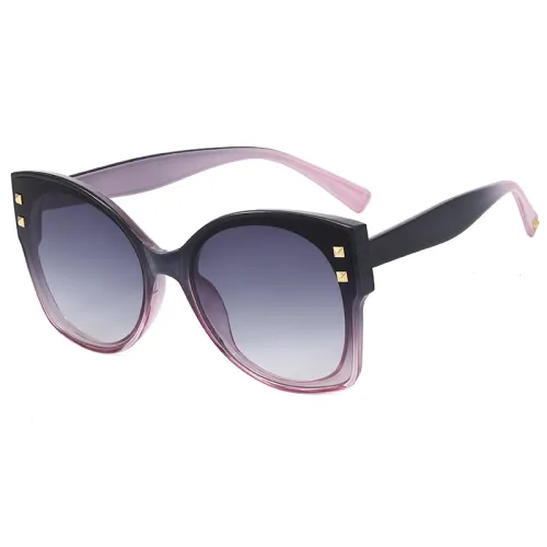 Oversized Fashion Women Black Shades Sunglasses