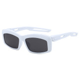 UV400 Plastic Designer Narrow Rectangle Sporty Sunglasses