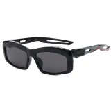 UV400 Plastic Designer Narrow Rectangle Sporty Sunglasses