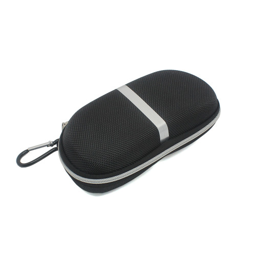 Black Zipper Glasses Case