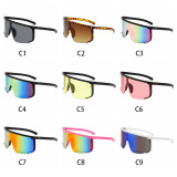Oversized Visor Sporty Shield Sunglasses