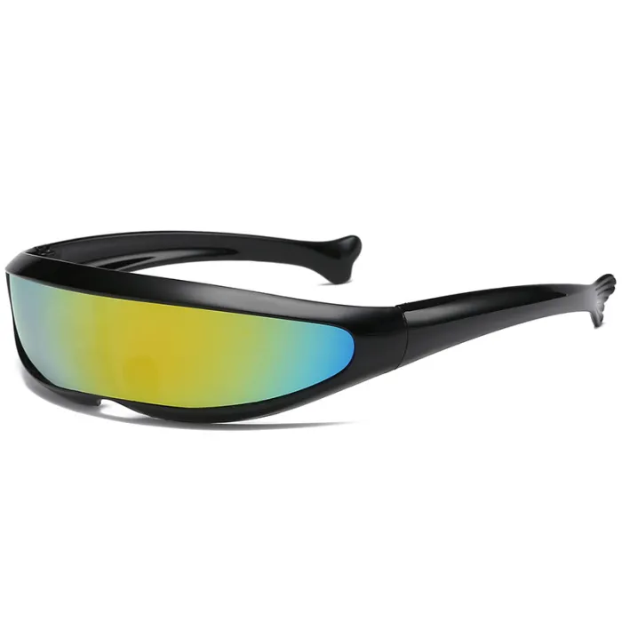 Futuristic X-Men Cyclops Goggles Monolens Wrap around Sunglasses