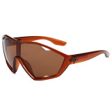 Men Women Oversized Sporty Shield Sunglasses