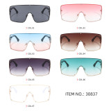 Mono Lens Oversize Shield Shades Sunglasses