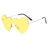 Rimless Heart Sunglasses