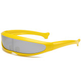 Futuristic X-Men Cyclops Goggles Monolens Wrap around Sunglasses