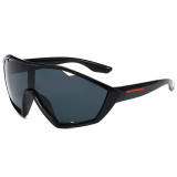 Men Women Oversized Sporty Shield Sunglasses