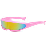 Futuristic X-Men Cyclops Goggles Monolens Wrap around Sunglasses