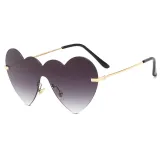 Rimless Heart Sunglasses