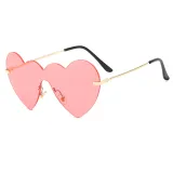 Rimless Heart Sunglasses