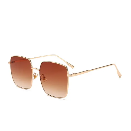 Fashion Men Women Square Metal Shades Sunglasses
