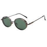 Retro Vintage Round Oval Metal Sunglasses