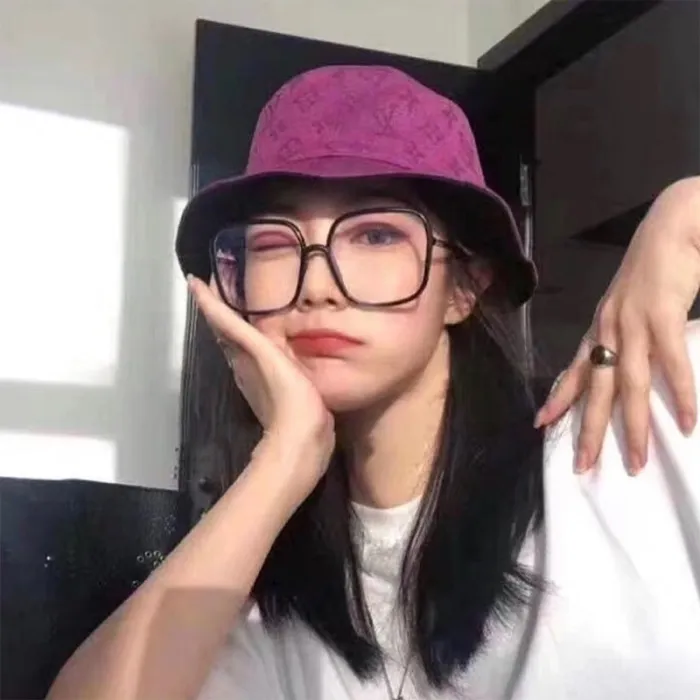 Oversized Square Eyeglass Frames Anti Blue Light Glasses