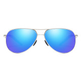 Classic Blue Mirrored Pilot Style Driving Sun glasses Mens Polarized Shades Sunglasses