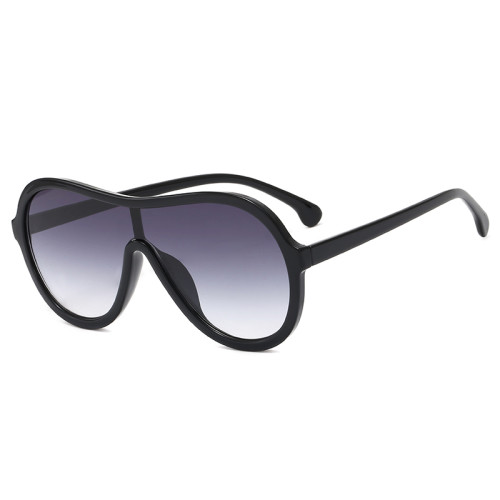 Fashion One Piece Lens Shades Sun glasses Gradient Shield Sunglasses