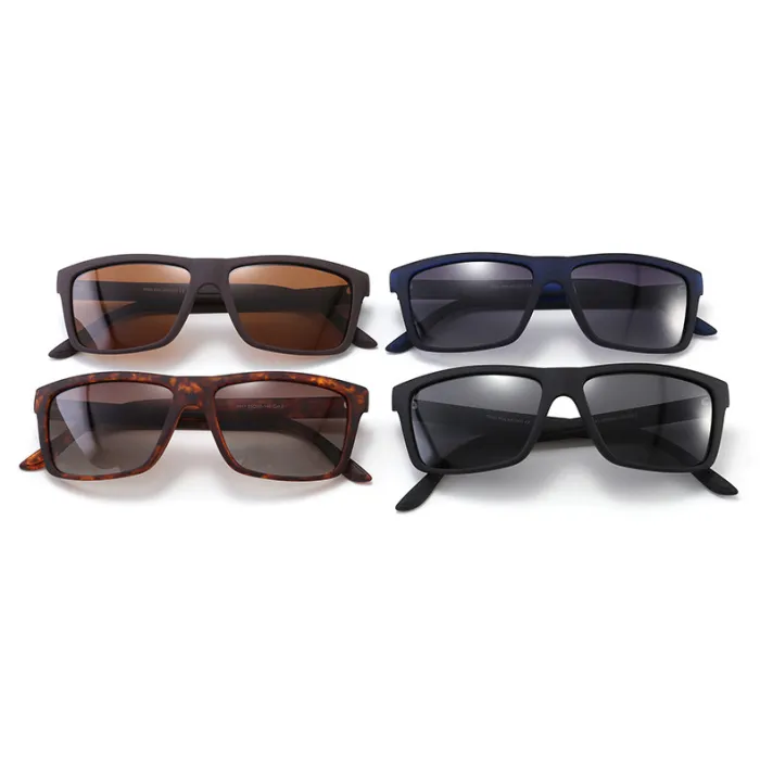 Rectangle TR90 Frame TAC 1.1 Lenses Polarized Outdoor Sunglasses