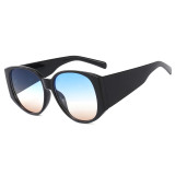 Fashion Oversized Women Sun glasses Thick Temple Sunglasses