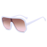 Fashion One piece Lens Sun glasses Shield Oversized Sunglasses