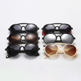Fashion Leather decorated Steampunk Sunglasses
