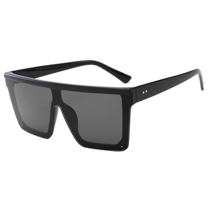 MAYA Flat Top Square Vintage Dark Black Lenses Sunglasses Fashion SHADZ 