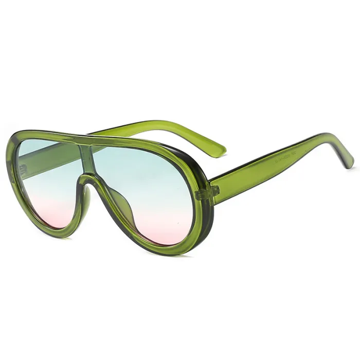 Oversized Shades Sun glasses One Piece Lens Shield Sunglasses